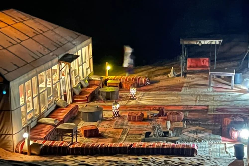 Luxus-Biwak Merzouga – Privates Badezimmer + Kamelritt + Abendessen & Show + Frühstück + Rückfahrt (Kamel & 4x4) - 2