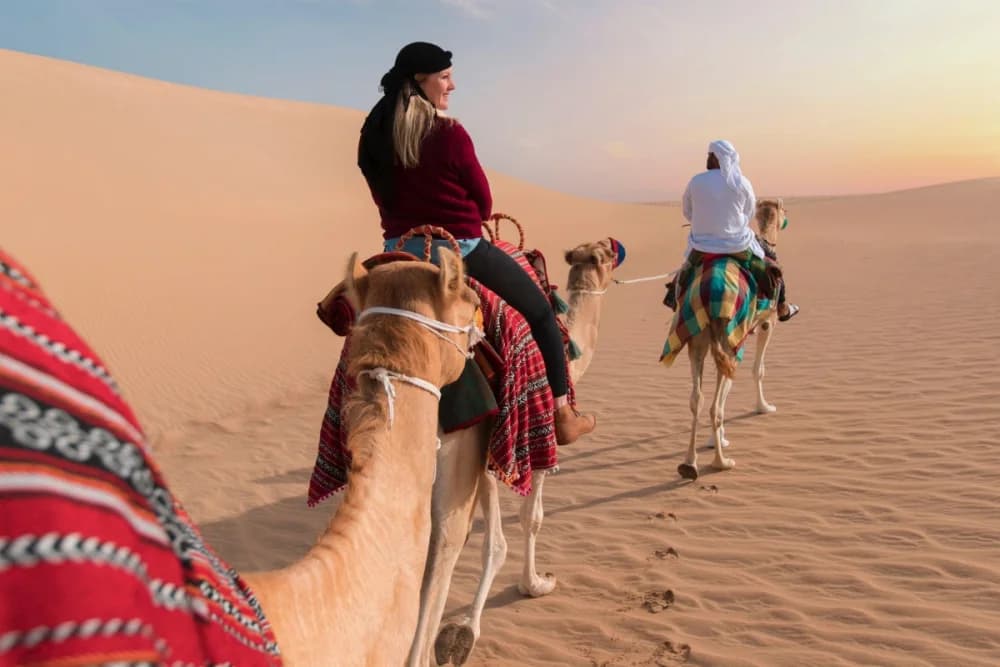 Timlalin Dunes Camel Ride (1 Hour) + Cave Discovery Walk