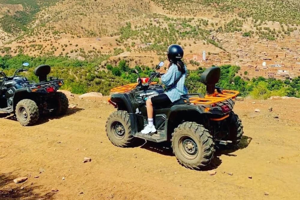 Aventura en Quad por Ouzoud – 1H, 2H o (Ruta Cultural de 3H + Té y Crepes Caseros)